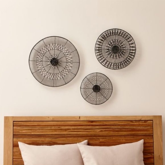 Crate and Barrel Other - Crate & Barrel Intricate Circle Metal Wall Art 3-Piece Set